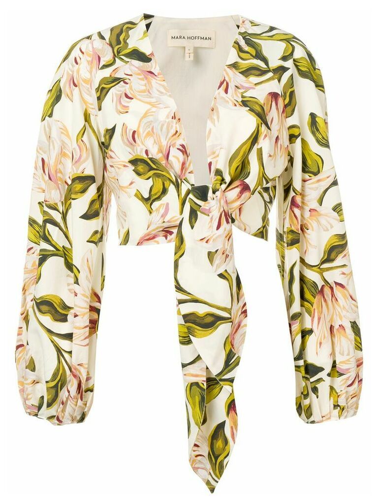 Mara Hoffman floral print shirt - NEUTRALS