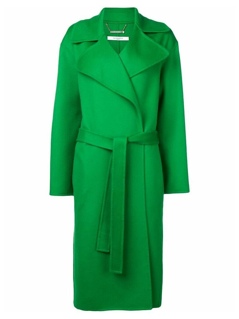 Givenchy wrap front coat - Green