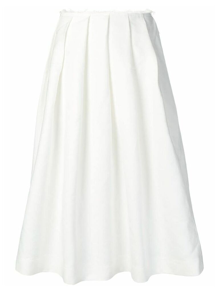 Comme Des Garçons pleated skirt - White