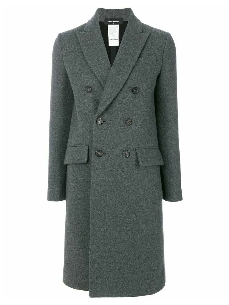 Dsquared2 double breasted coat - Grey