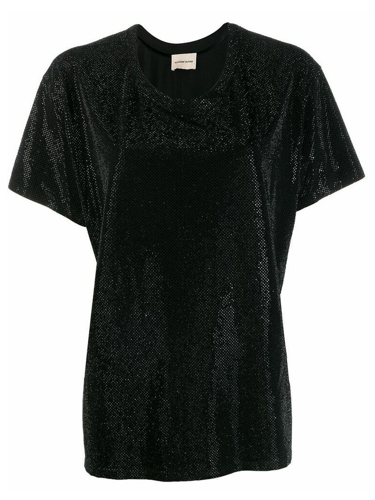 Alexandre Vauthier sparkle T-shirt - Black