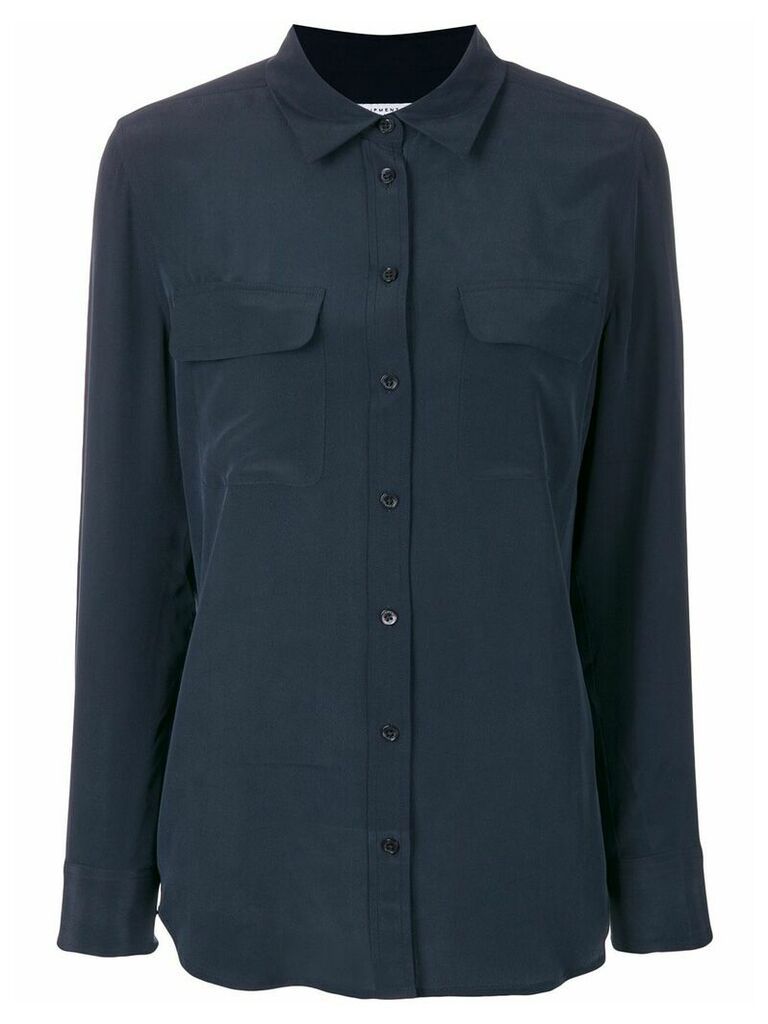 Equipment button pocket shirt - Blue