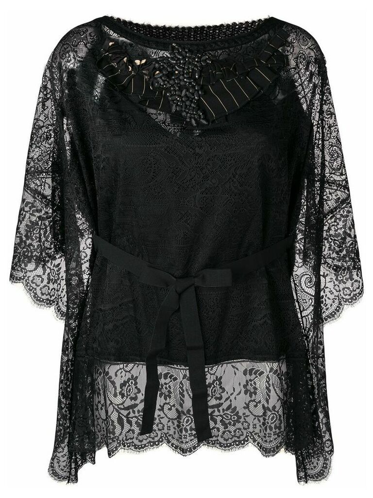 Antonio Marras embellished lace blouse - Black