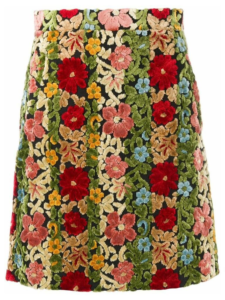 Etro floral embroidered skirt