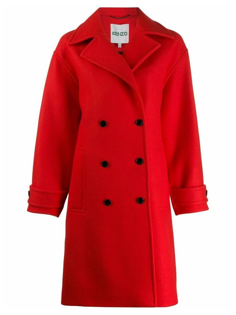 Kenzo double breasted coat - Red