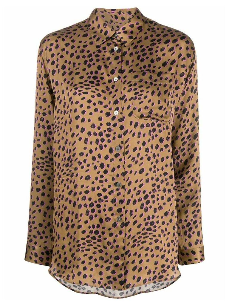 PS Paul Smith leopard print shirt - Brown