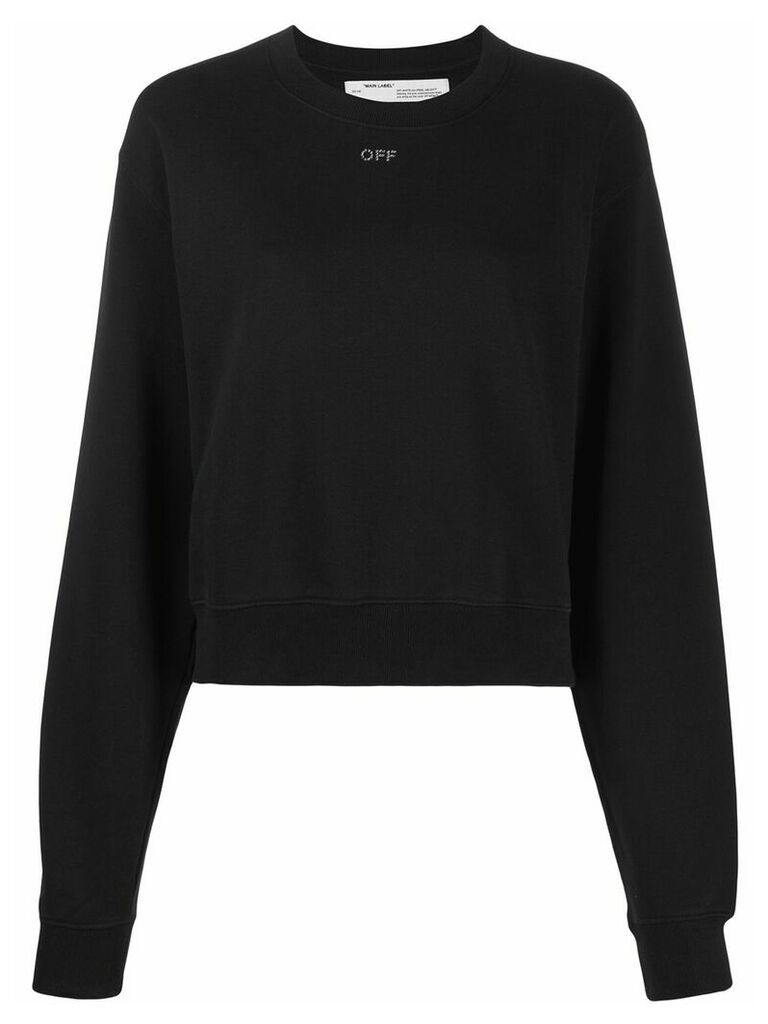 Off-White embellished Arrows sweatshirt - Black