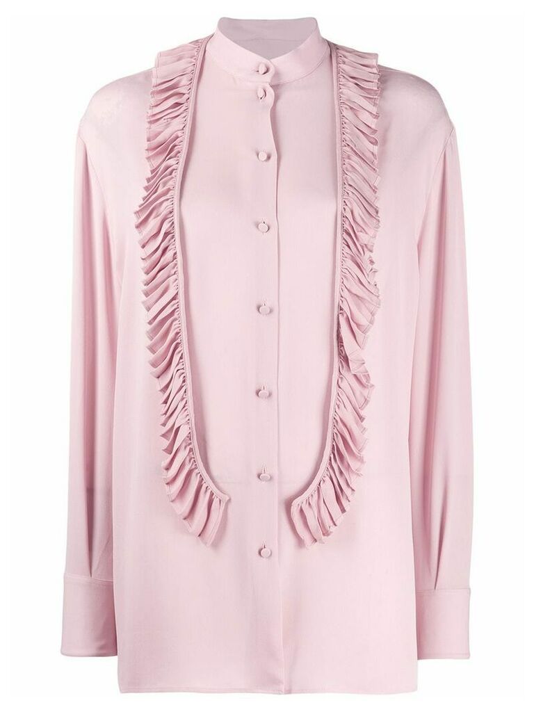 Valentino ruffle front blouse - PINK