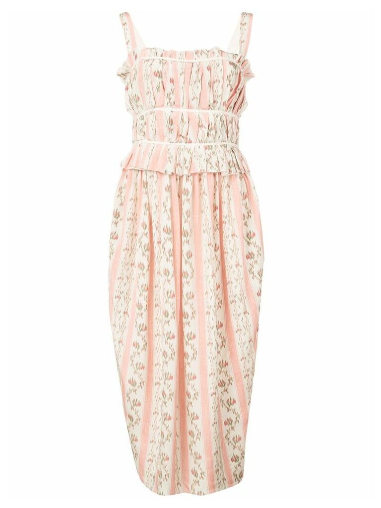 Brock Collection Plamira floral print midi dress - PINK