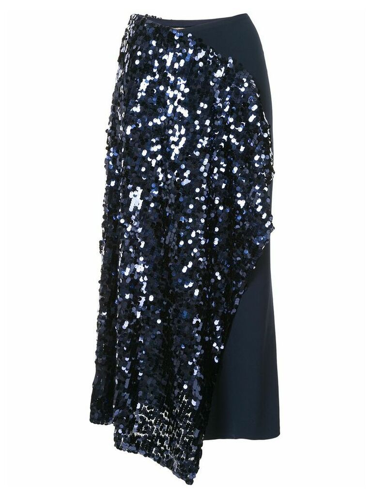 Roland Mouret Kells sequin embroidery skirt - Blue