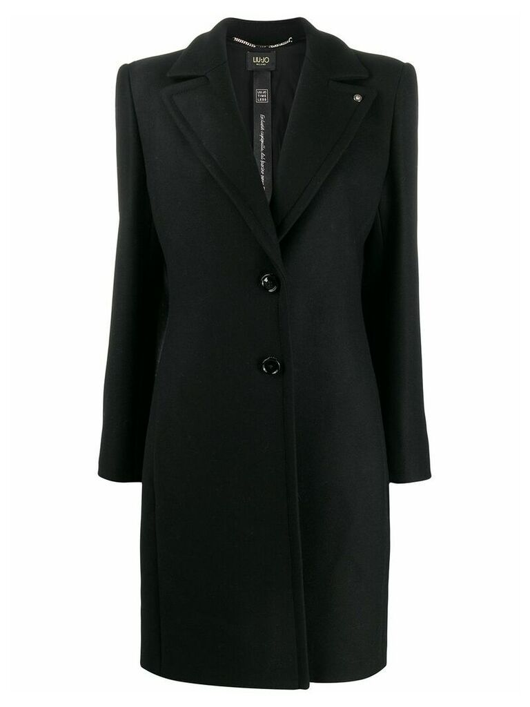 LIU JO mid-length single-breasted coat - Black