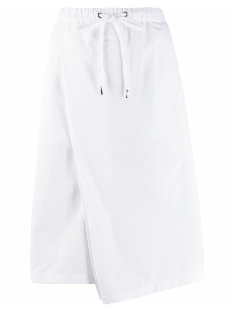 Marni asymmetric mid-length skirt - White