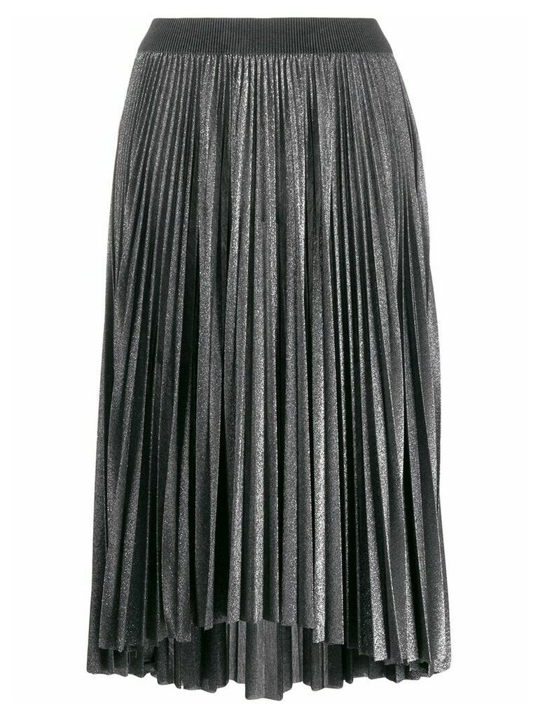 Fabiana Filippi glitter pleated skirt - SILVER