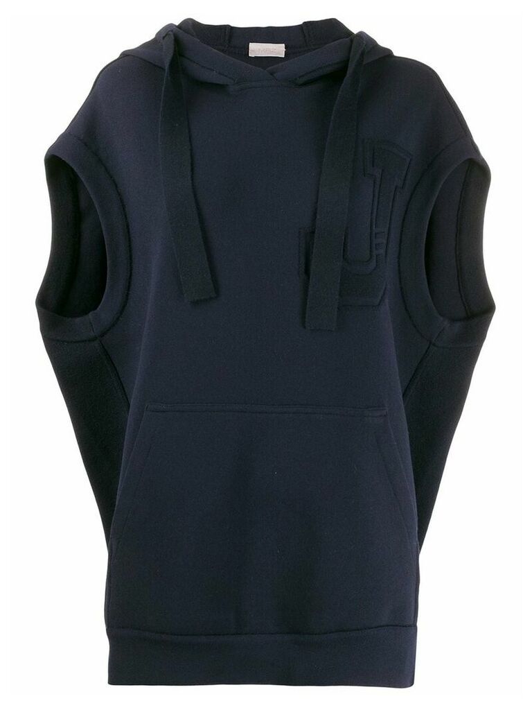 MRZ sleeveless hooded vest - Blue