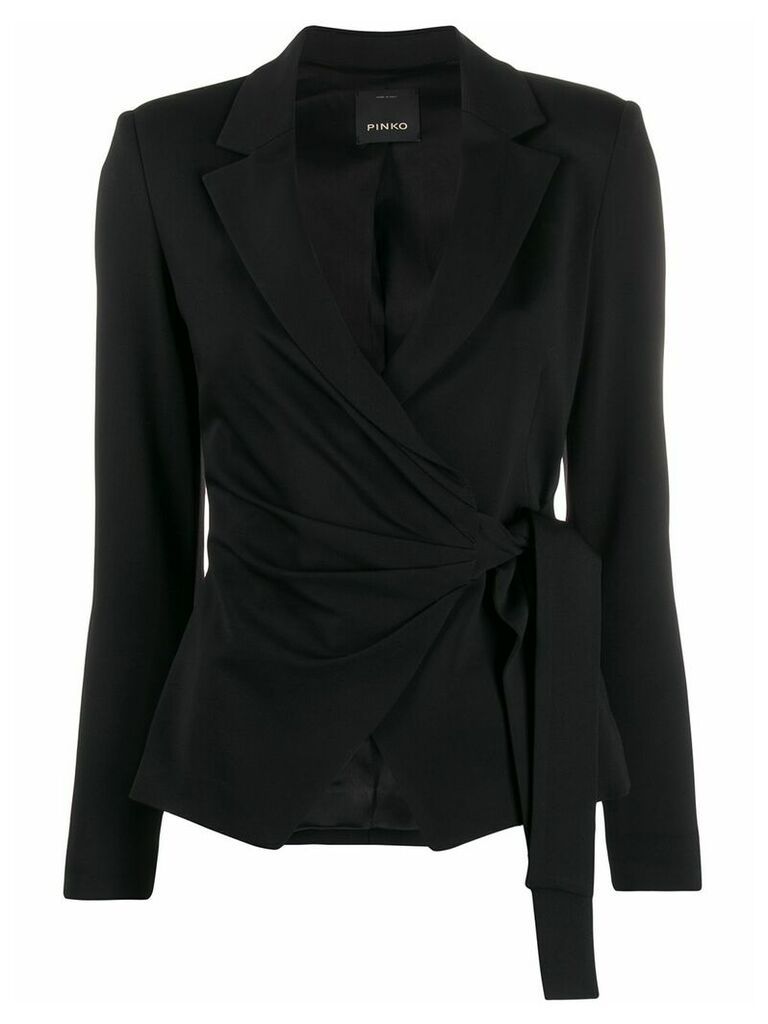 Pinko wrap front blazer - Black