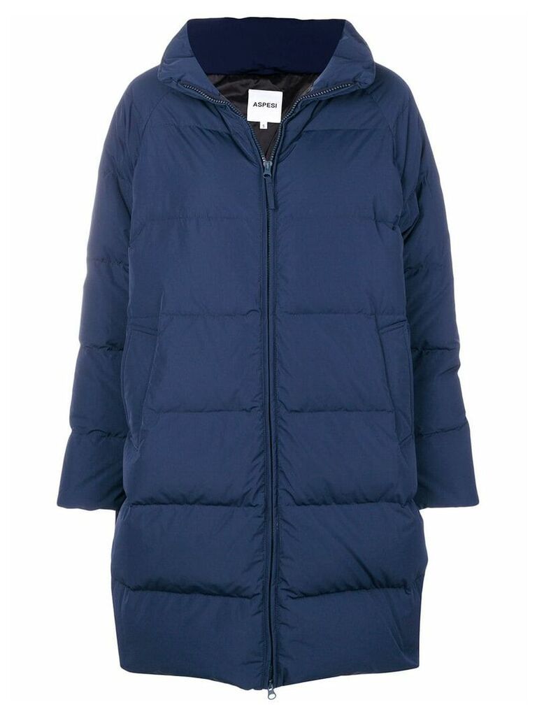 Aspesi oversized puffer coat - Blue