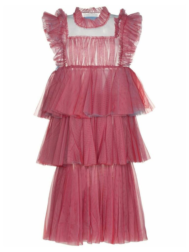 Viktor & Rolf Less Is More tiered tulle dress - PINK