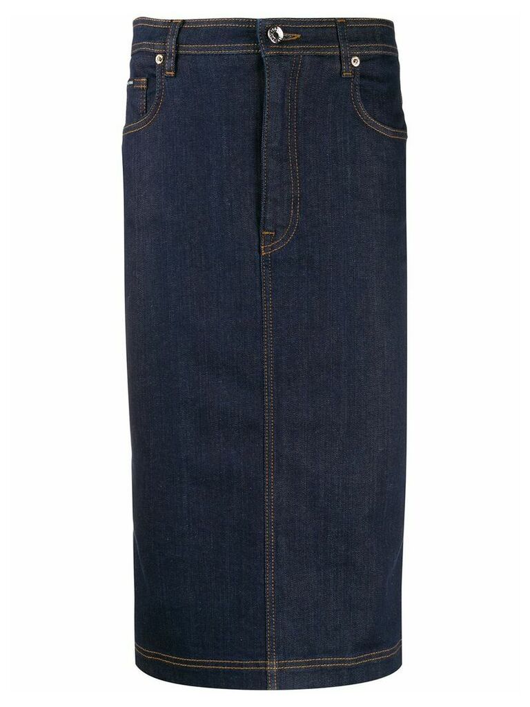 Dolce & Gabbana denim pencil skirt - Blue