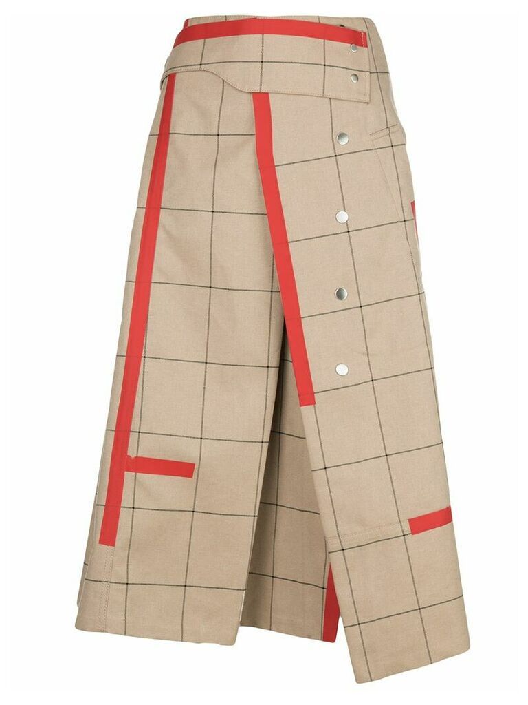 3.1 Phillip Lim deconstructed asymmetric skirt - Brown