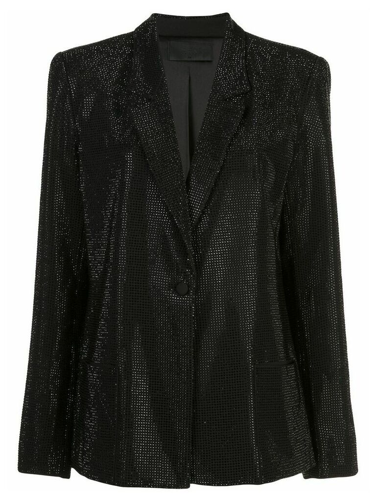 RtA embellished oversized blazer - Black