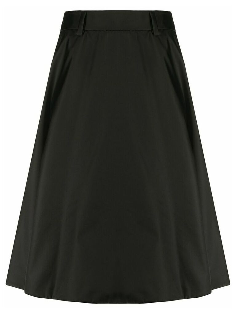 Prada mid-length A-line skirt - Black