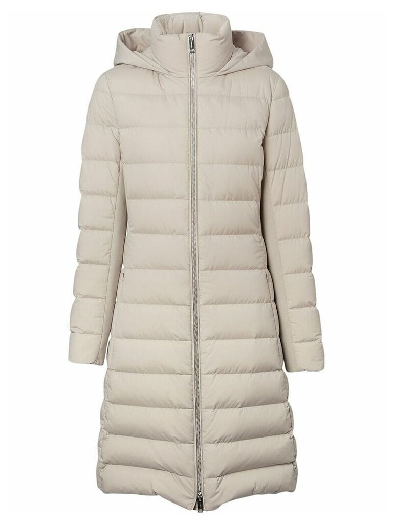 Burberry hooded padded coat - White