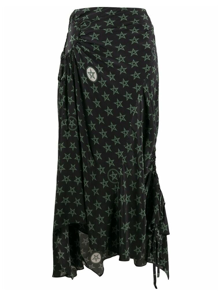 Preen Line Arya wiccan star print skirt - Black