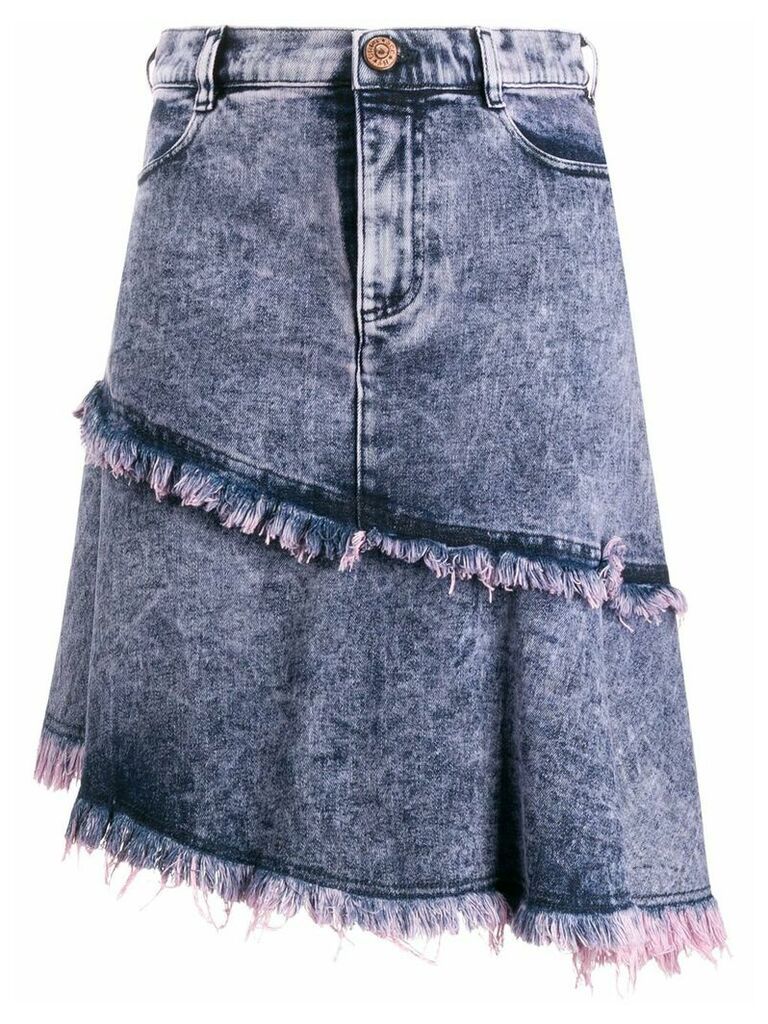 See by Chloé asymmetric denim skirt - Blue