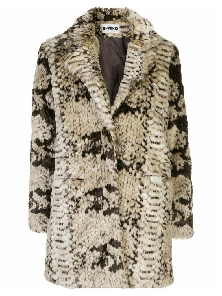 Apparis Sydney faux fur coat - Multicolour