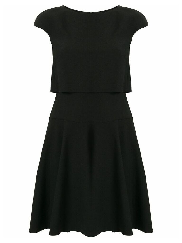 Paule Ka deconstructed short sleeve dress - Black