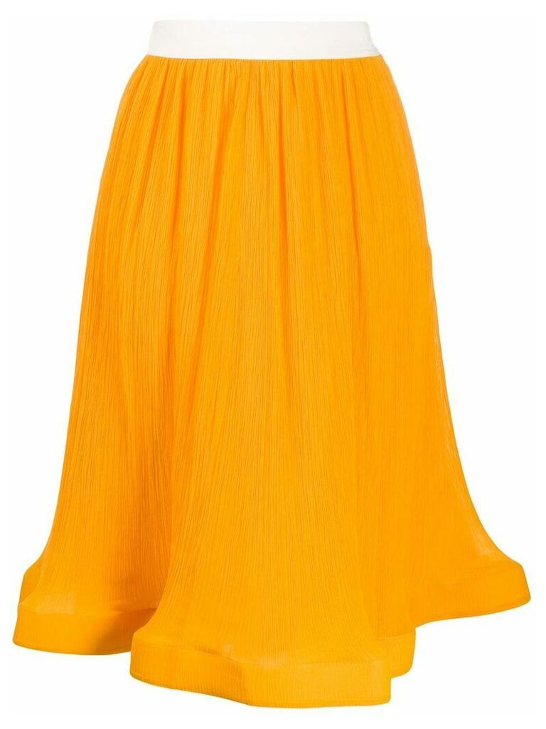 JW Anderson high-waist flared skirt - Yellow