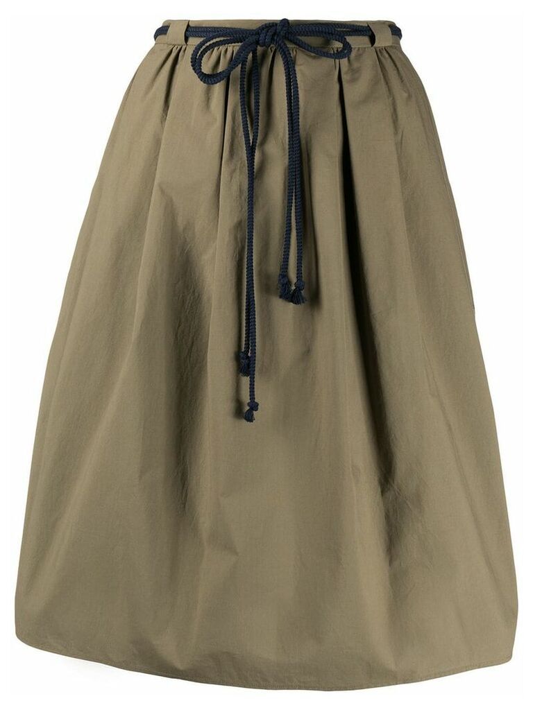 Odeeh drawstring waist skirt - Green