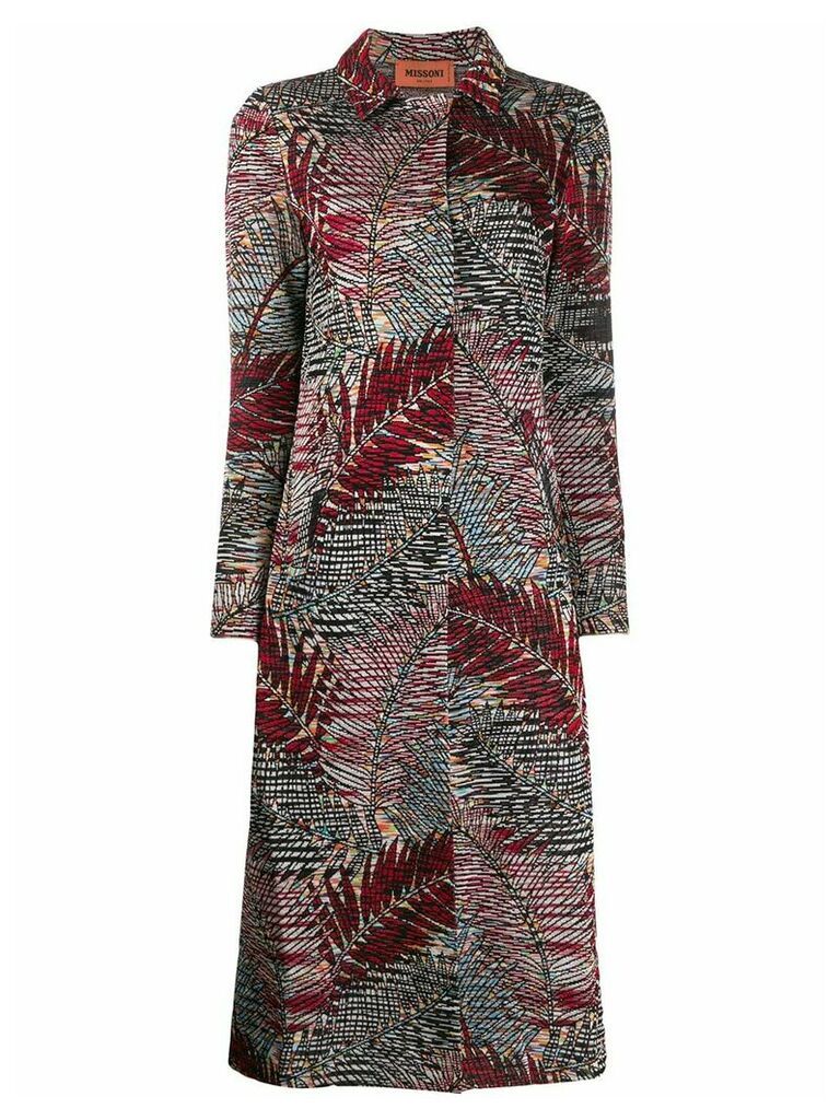 Missoni embroidered single-breasted coat