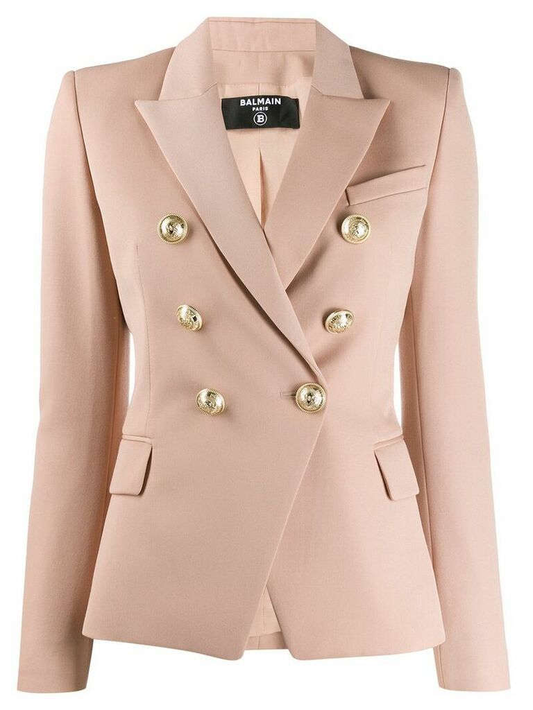 Balmain double-breasted fitted blazer - Neutrals