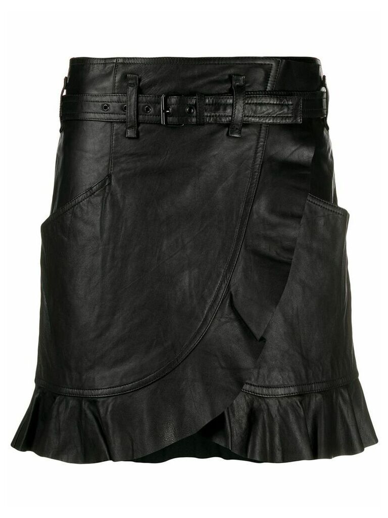 Isabel Marant Étoile ruffle wrap skirt - Black