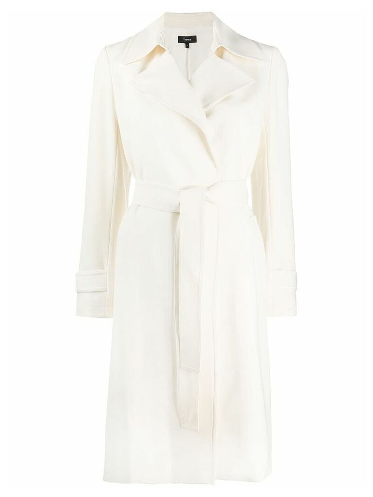 Theory belted trench coat - NEUTRALS