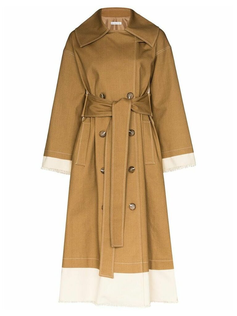 Rejina Pyo Gladys two-tone trench coat - Brown