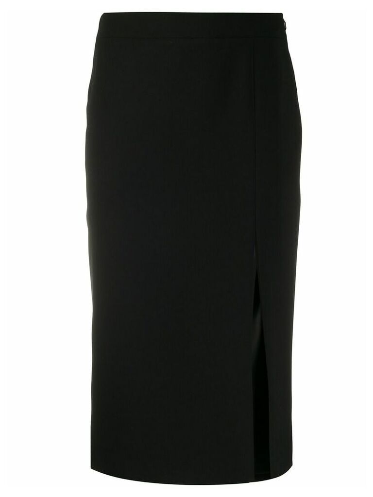Moschino front slit midi skirt - Black