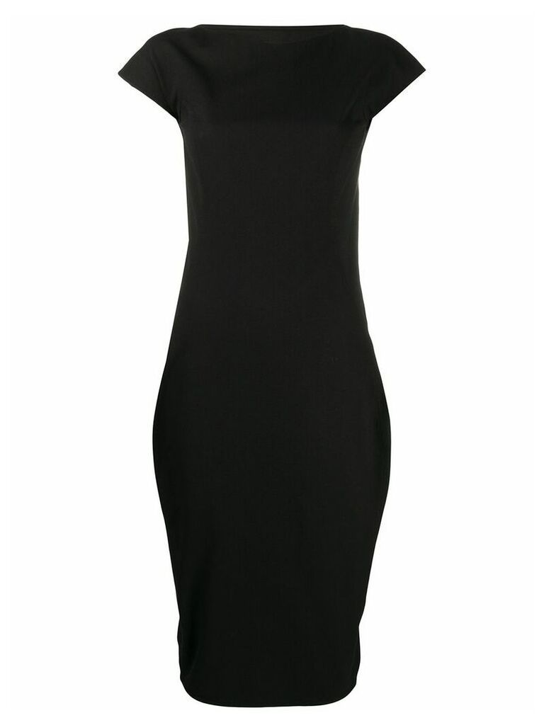 Rick Owens backless cap-sleeve dress - Black