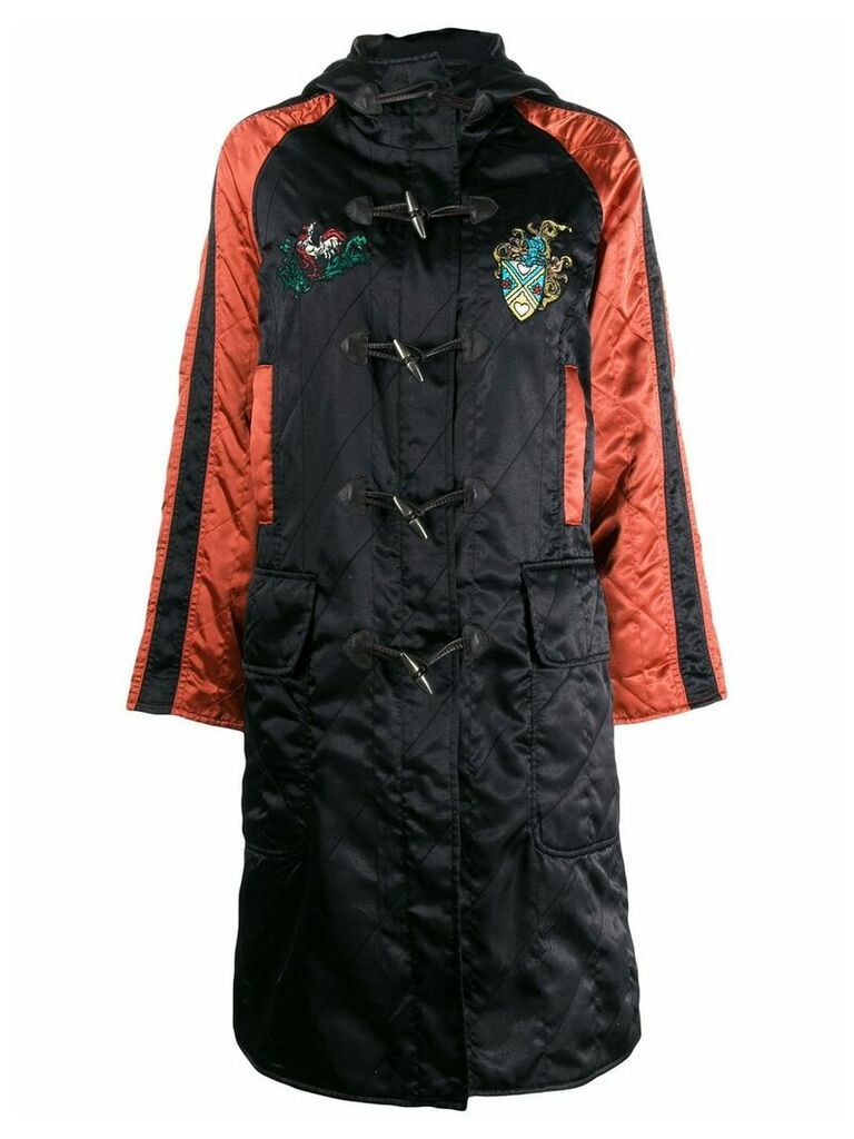 Jean Paul Gaultier Pre-Owned 1990's diamond quilted hooded coat -