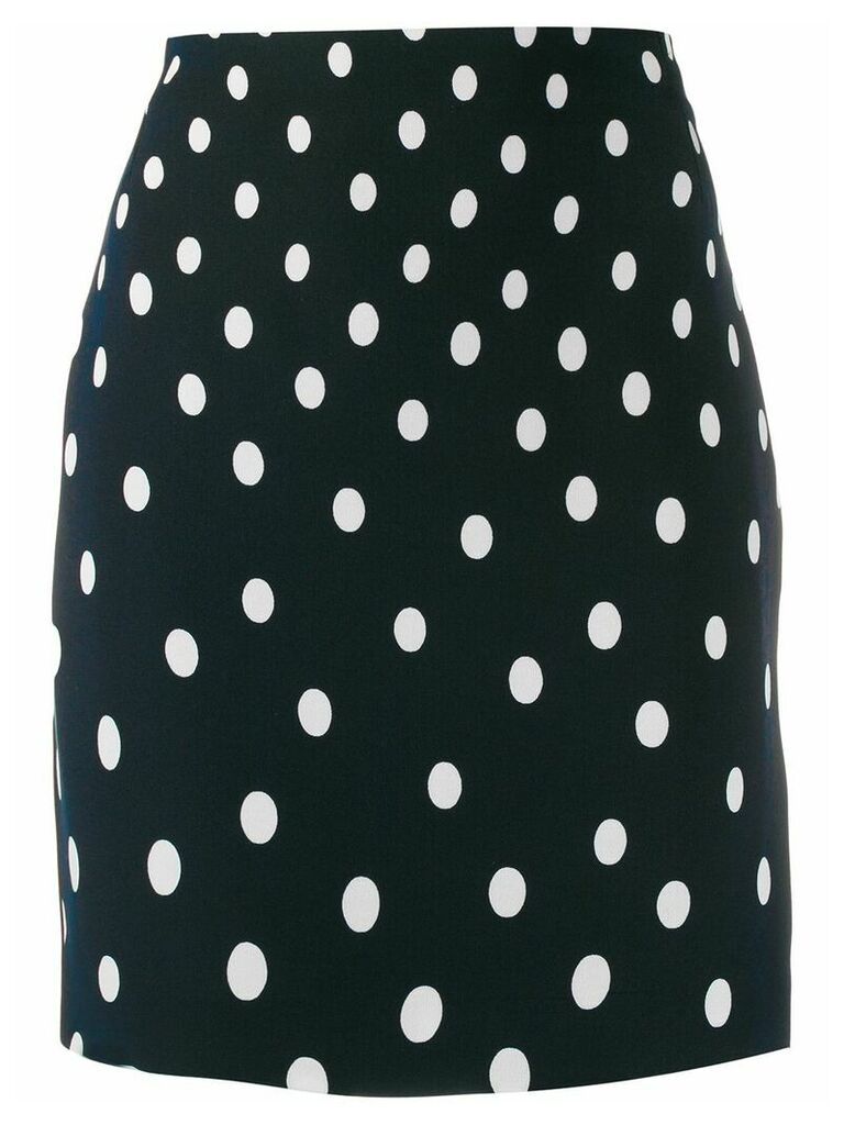 Versace Pre-Owned polka dot print short skirt - Black