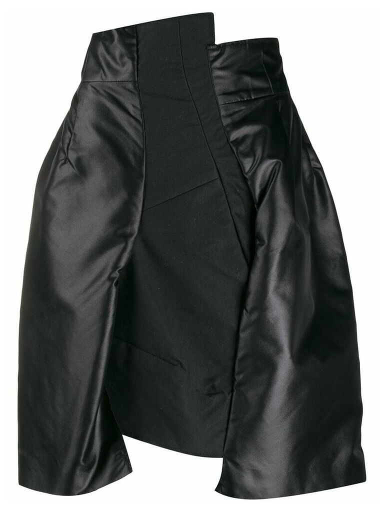 Comme Des Garçons Pre-Owned 1990s asymmetric panelled skirt - Black