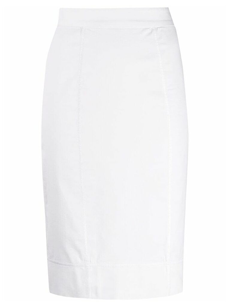 Dolce & Gabbana Pre-Owned 1990s knee-length pencil skirt - White