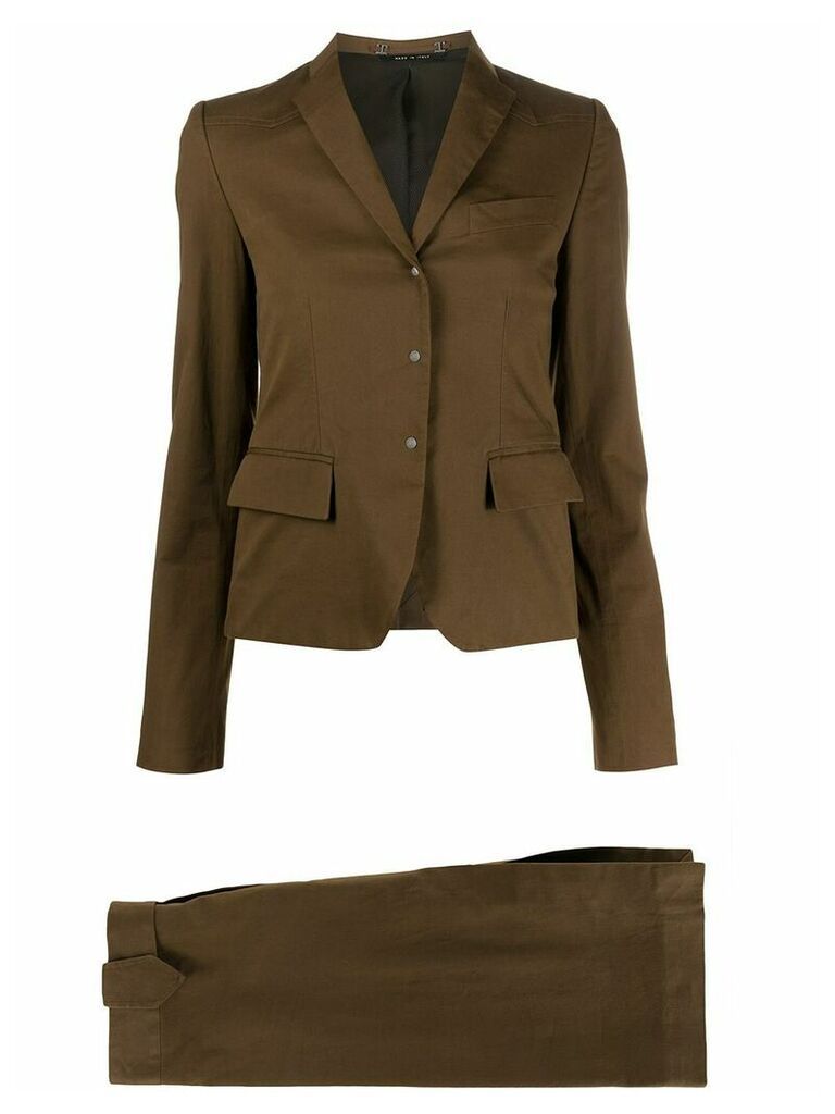 Gucci Pre-Owned 1990s two-piece skirt suit - Brown