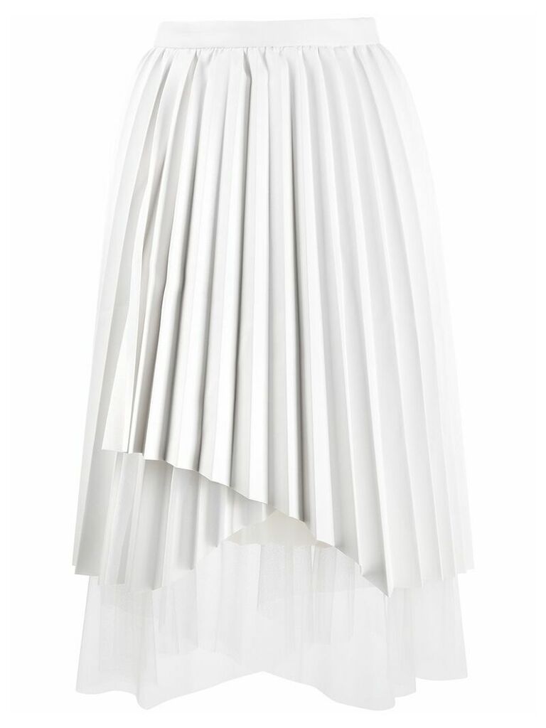 Ermanno Scervino asymmetric pleated skirt - White