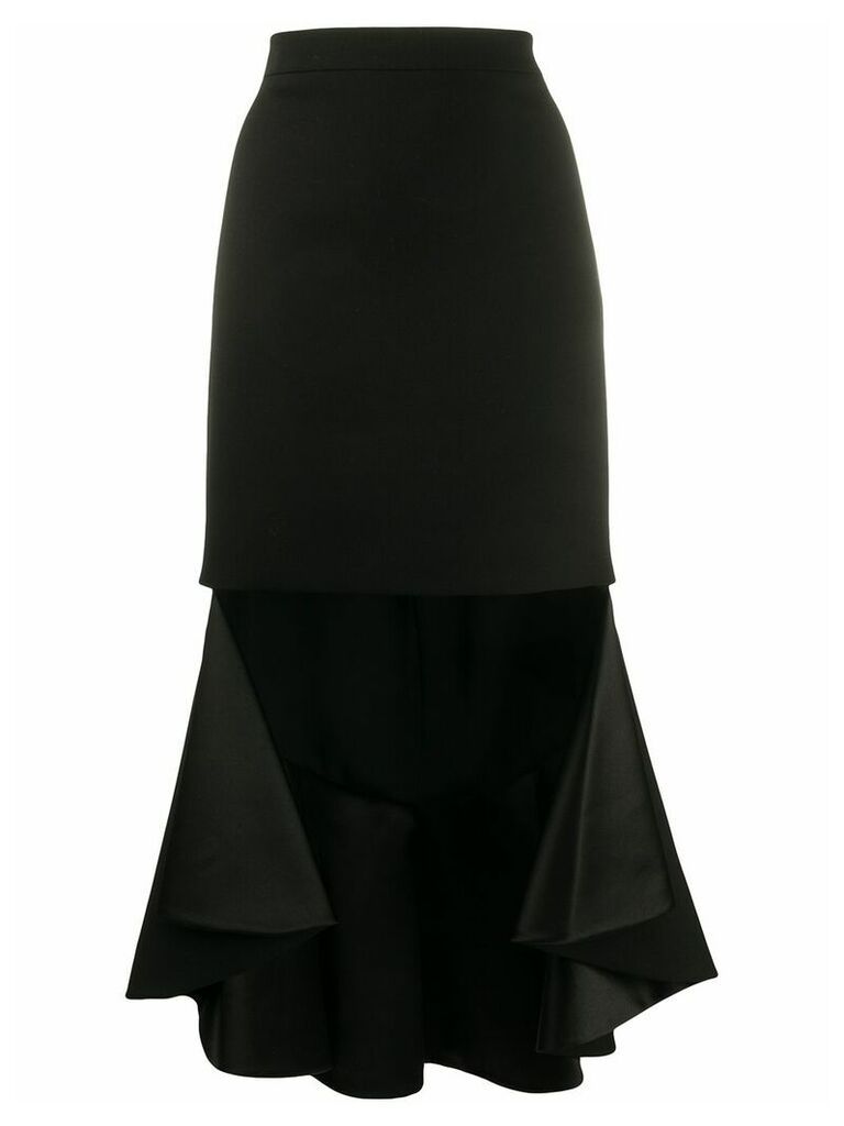 Givenchy ruffled asymmetric skirt - Black