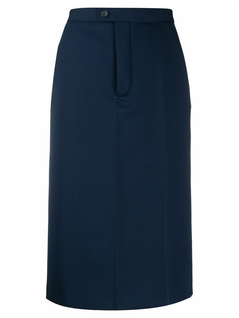 Maison Margiela high-waisted pencil skirt - Blue