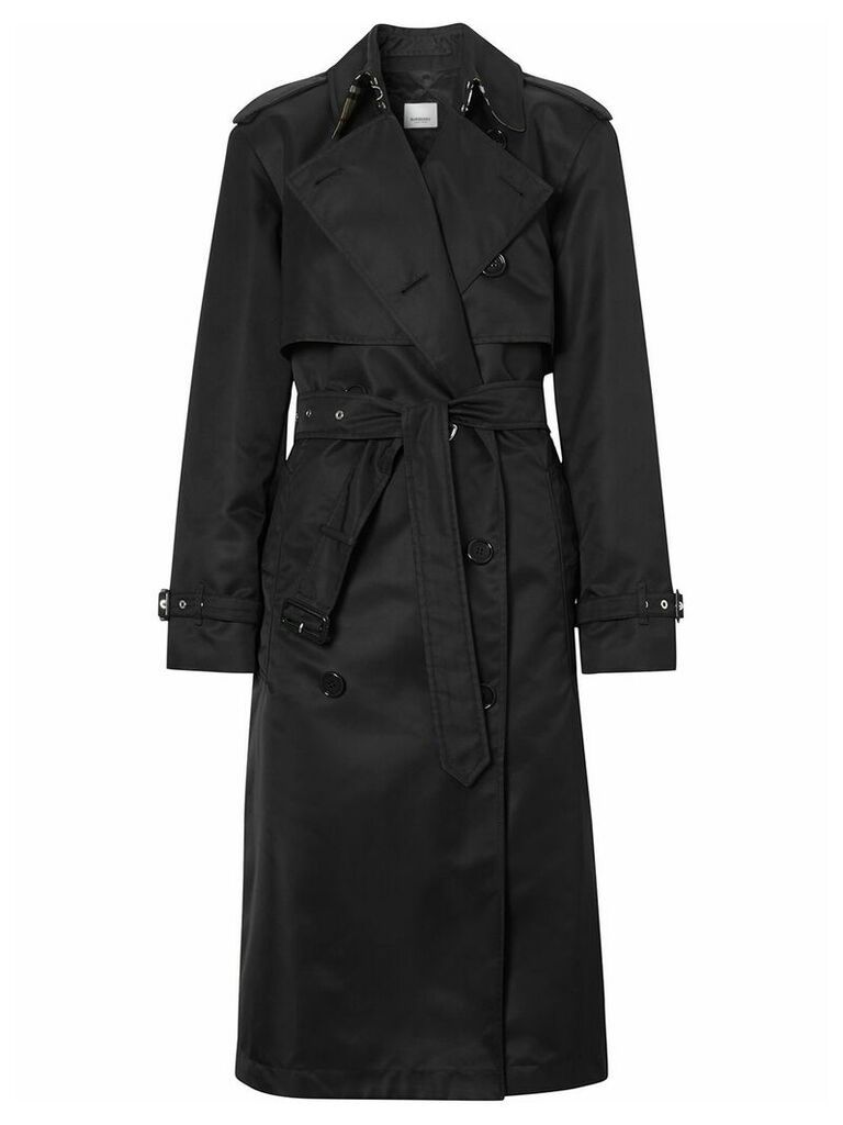 Burberry twill double-breasted trench - Black