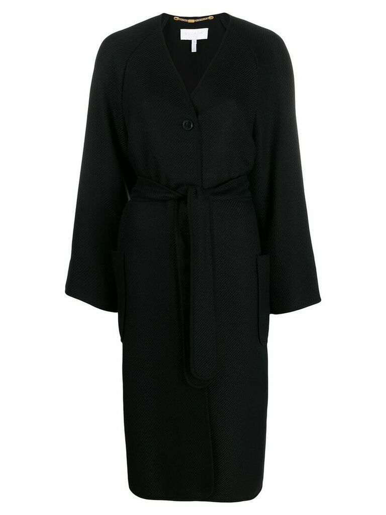 Escada Sport belted robe coat - Black