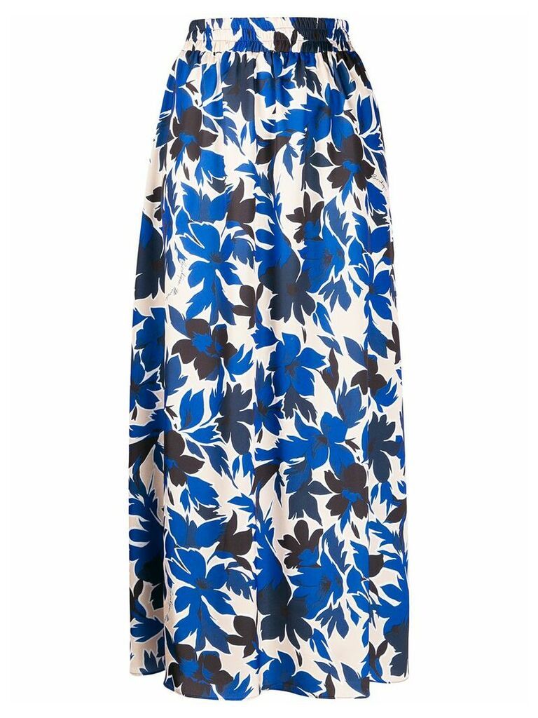 Boutique Moschino floral print skirt - Blue